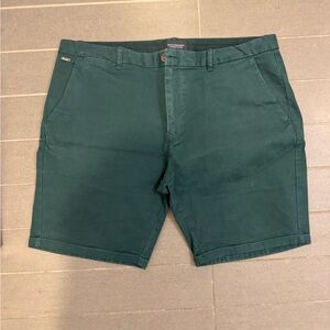 Scotch & Soda Forest Green Flat Front Shorts